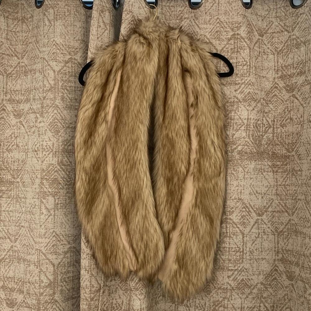 Brown fur scarf